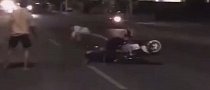 Drunk Australian Fly-Kicks Biker, Smashes Into Moving Car in Bali Rampage