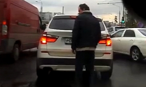 Drunk / Crazy Russian Thinks He's a Car
