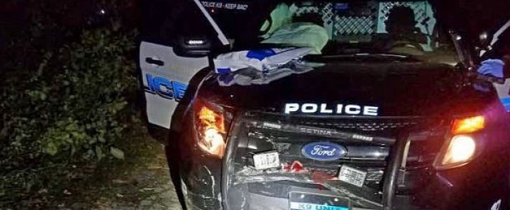 Drunk driver smashes into police cruiser, apologizes