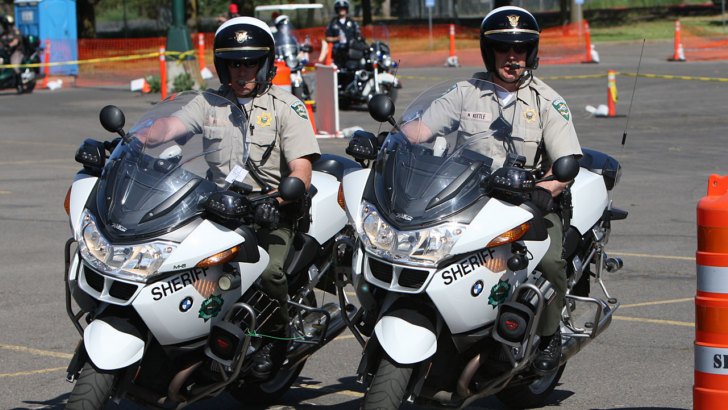 Motorcycle cops riding BMW motorcycles