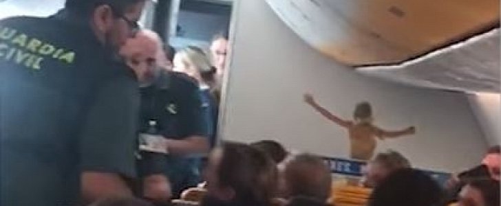 Ryanair passenger forcibly removed from plane after drunken air rage