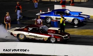 Dry Hopping Vintage '74 Chevy Camaro Thunders the Win Against “Showoff” Sibling