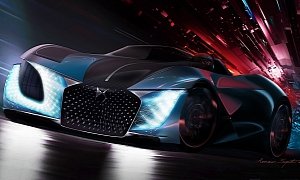 DS Asymmetrical X E-Tense Concept to Roam the Streets in 2035