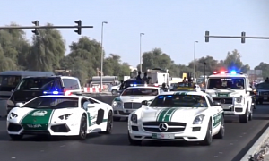 Dubai Becomes World Supercar Capital: Police Leads Exotic Grand Parade 2013