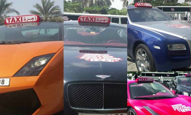 Dubai Creates Supercar Taxi Fleet