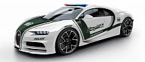 Dubai Police Bugatti Chiron Is Just a Rendering, But Give It Some Time