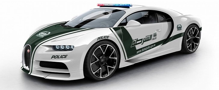 Bugatti Chiron Dubai Police Rendering