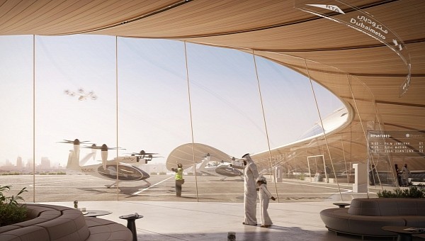 Skyport's' architectural model for an initial vertiport was officially approved in Dubai