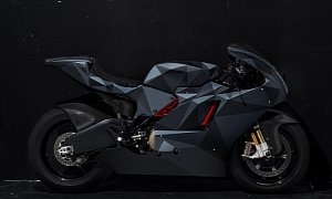 Ducati Desmosedici RR in Black Polygon Origami Camo