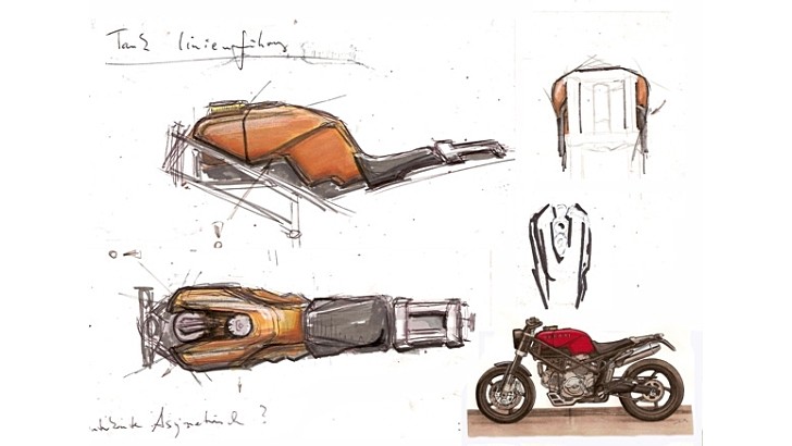 Ducati Scrambler sketch by JvB