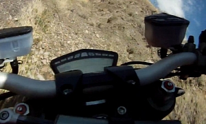Ducati Streetfighter Rider Crashes Hard, Helmet Saves the Day