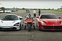 Ducati Superbike Drag Races Two Supercars, Proves a Point