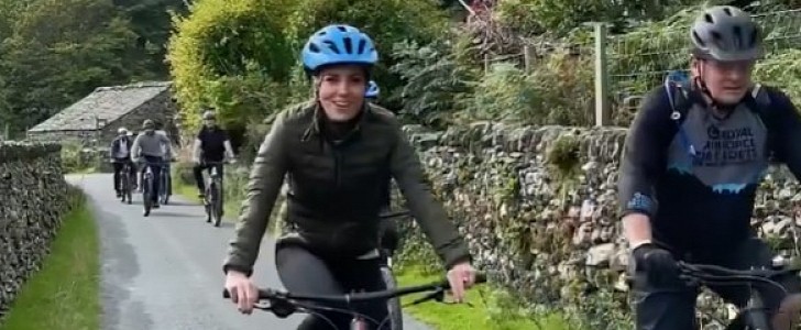 Kate Middleton Biking