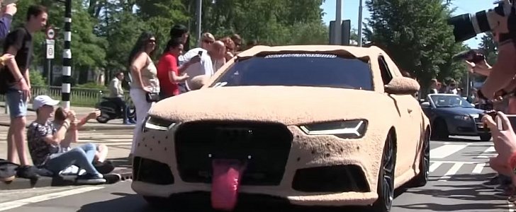 Dumb and Dumber Audi RS6 Has Fur Wrap and Tongue