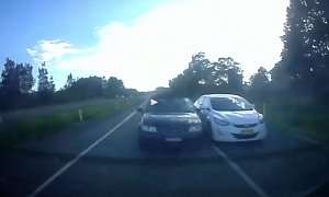 Dumb and Dumber Get Cocky over Nothing Nearly Causing a Crash