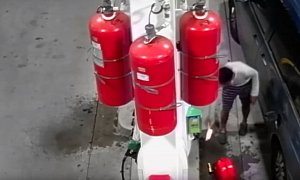 Dumb Arsonist Tries to Burn Down NYC Gas Station, Almost Sets Fire to Himself