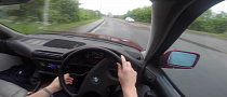 Dumbass Drifting a BMW Inside a Roundabout Meets Police Car