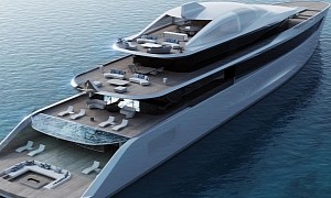 Dust Superyacht Is 272 Ft of Floating Zen, Has a 3,767 Sq. Ft. Beach Club and a Glass Pool