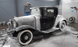 Dusty 1930 Plymouth Coupe Gets First Wash in 25 Years, Becomes a Stunning Survivor
