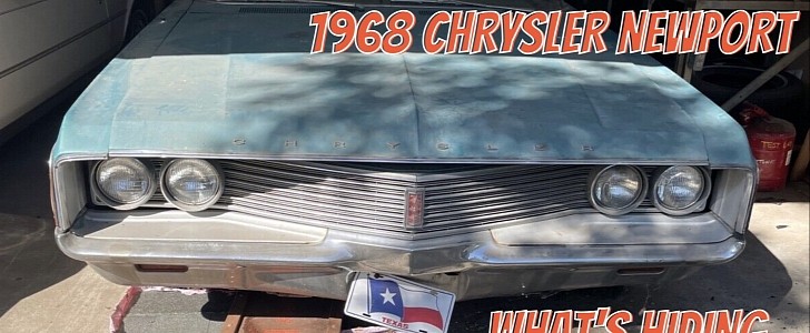 1968 Chrysler Newport flexes barn dust