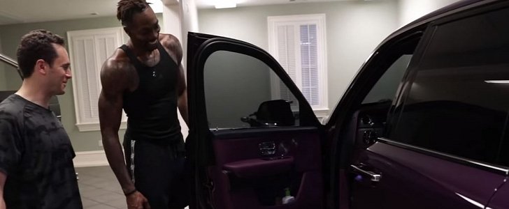 Dwight Howard shows off his purple Rolls-Royce Ghost, explains his color choice