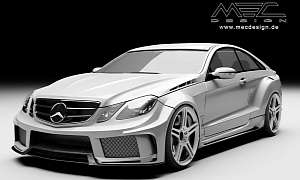 E-Class Coupe C207 Gets a Wide Bodykit From MEC Design