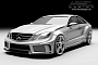 E-Class Coupe C207 Gets a Wide Bodykit From MEC Design