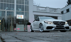 E-Class Coupe Wide Bodykit by MAE is as Clean as a Whistle