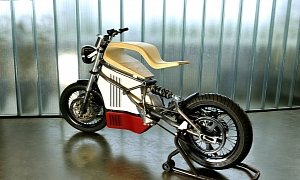 E-Raw Is an Electric Cafe-Racer Prototype with a Truly Raw Wooden Seat