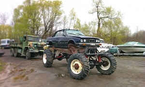 E30 BMW 3 Series Convertible Becomes Monster Truck