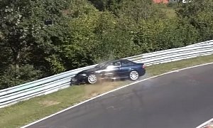 E46 BMW M3 Has Ridiculous Nurburgring Crash, Gets Trashed