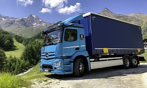 eActros Truck Is Finally Ready for Mass Production, Latest Tests in the Alps Can Prove It