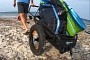 Earth+Kin Drops All-Terrain Cargo Trailer – Used With a Car, Bike, or Pulled Along on Foot