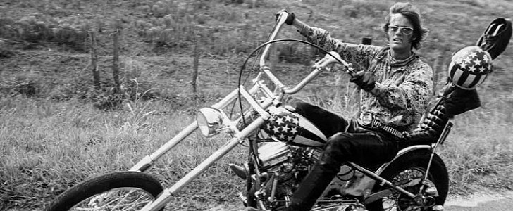 Captain America chopper, as seen in the Easy Rider film (1969)