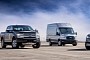 Eclectic Ford Family Portrait Includes F-150 Electric, Mach-E and 2022 E-Transit
