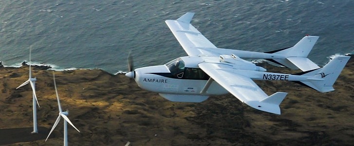 Eco Caravan is a hybrid-electric fixed-wing aircraft with a powerful engine