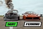 Eco-Enemy Seat Cordoba From Hell Tries To Destroy Ferrari 458 Spider Over the 1/4-Mile