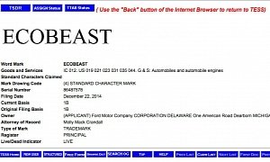 EcoBeast Ford Trademark Hints at a Steroidized Turbocharged Engine