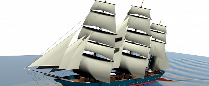 The EcoClipper500 is based on an 1857 sail vessel that was the fastest Dutch ship of its time