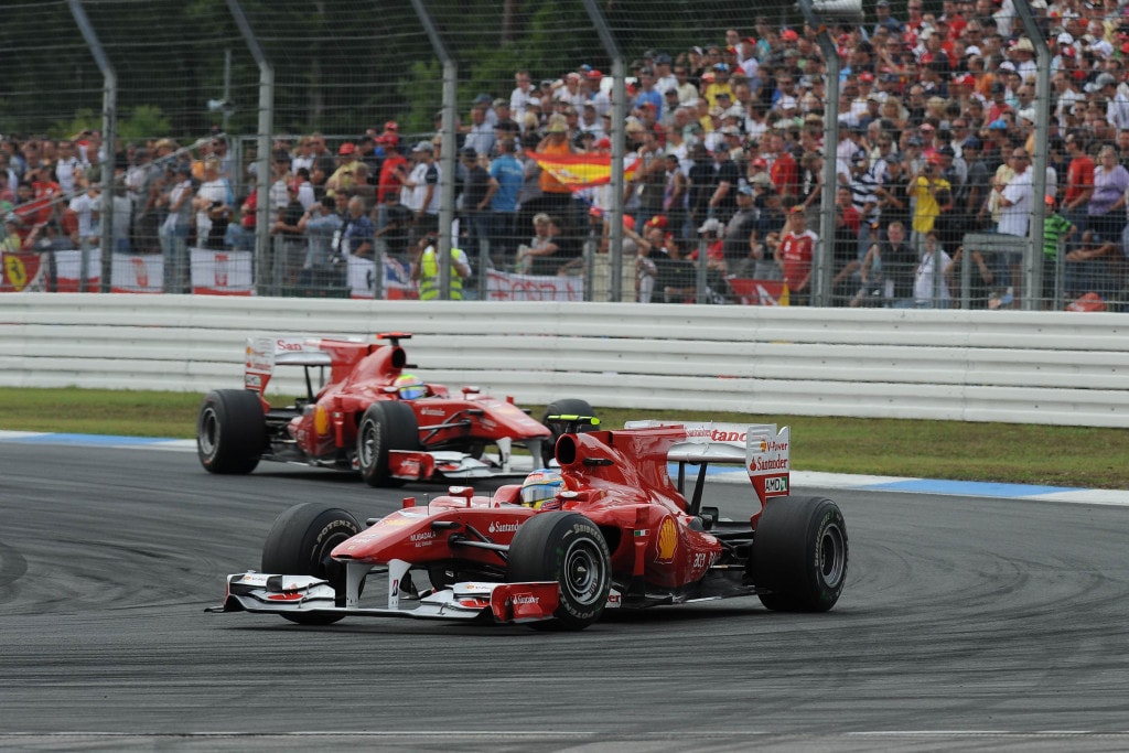 Fernando Alonso and Felipe Massa