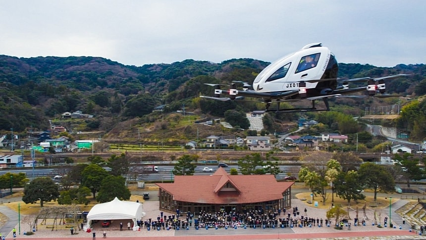 The EH216-S will soon operate at Japan's first UAM Center