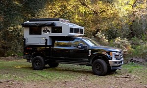 "El Cap" Truck Camper Can Accommodate up to Five People in a Cozy, Well-Equipped Interior