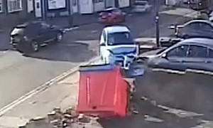 Elderly Driver Crashes Toyota Aygo 6 Times in Just 1 Minute