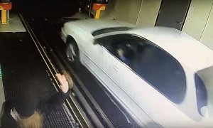 Elderly Driver Mistakes Gas for Brake at Car Wash, Gets Quickest Express Wash Ever
