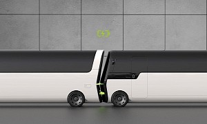 Electric Bus Concept Can Plug Into Other Buses and Recharge Itself