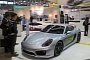 EVS30: Porsche Cayman Electric Concept Showcases Turbo Charging System