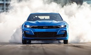 Electric Chevrolet Camaro Drag Race Car to Run the Quarter Mile in 9 Seconds