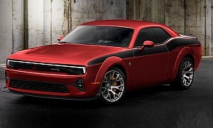 Electric Dodge Challenger Looks Confused, Probably Cannot Find the Socket