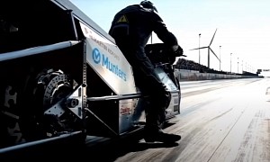 Electric Drag Bike Sets New Quarter-Mile World Record with 195 MPH Trap Speed