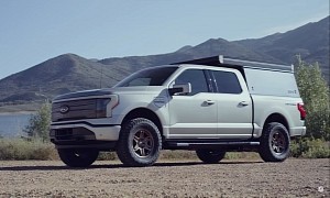 Electric Ford F-150 Lightning Gets Trail-Happy With Suspension Lift, Rooftop Tent Install